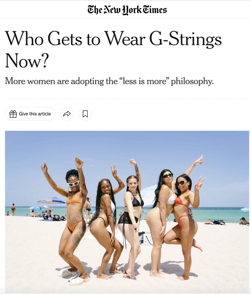 The G-String, Thong and Brazilian Cut Revolution